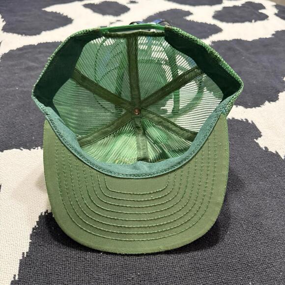 Vintage 70s/80s John Deere All Mesh Trucker Hat SnapBack USA Green OSFA - Picture 5 of 5